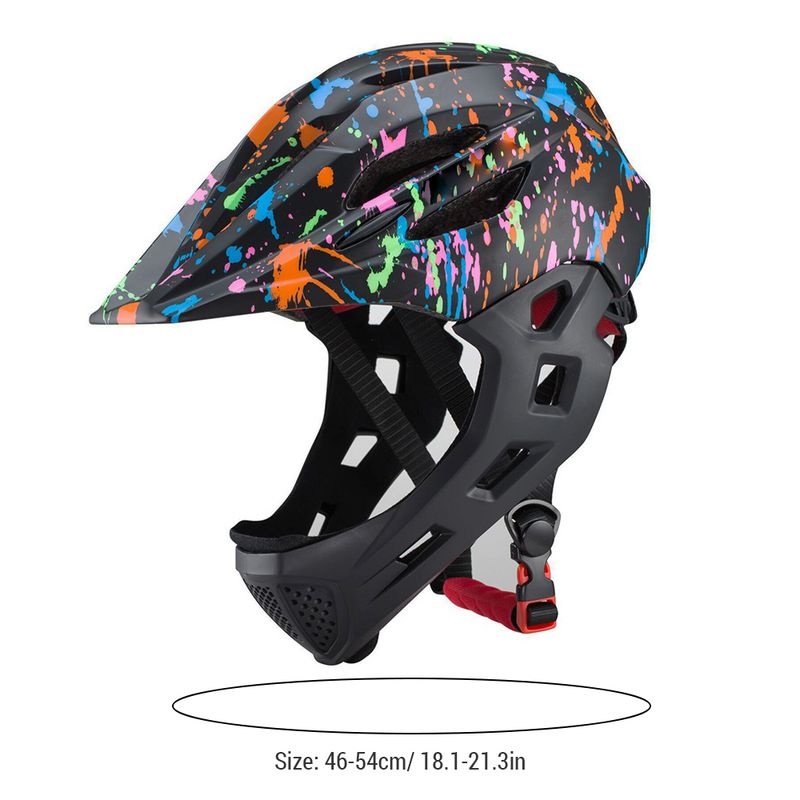 Verstellbarer, atmungsaktiver Kinderfahrradhelm für Kleinkinder, leichter Integralhelm mit LED-Licht, 16 Öffnungen für 46–5_voghion.com