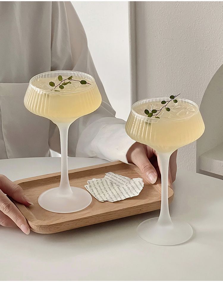 RYYD Kimura Cocktail Glass - Frosted Finish|Women's Mixology|Bar Grade_voghion.com