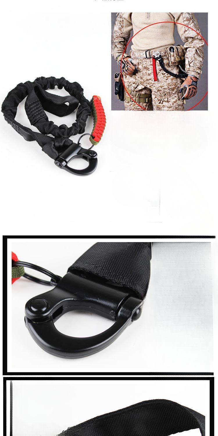 Outdoor Multifunctional Woven Lanyard Anti-Lost Safety CS Gear Quick Release Gun Rope Tactical Waist Seal_voghion.com