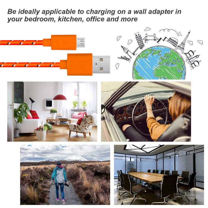 Cablu USB Micro Lighting 3A cu încărcare rapidă, cablu MicroUSB potrivit pentru telefon Samsung, Xiaomi, Android_voghion.com