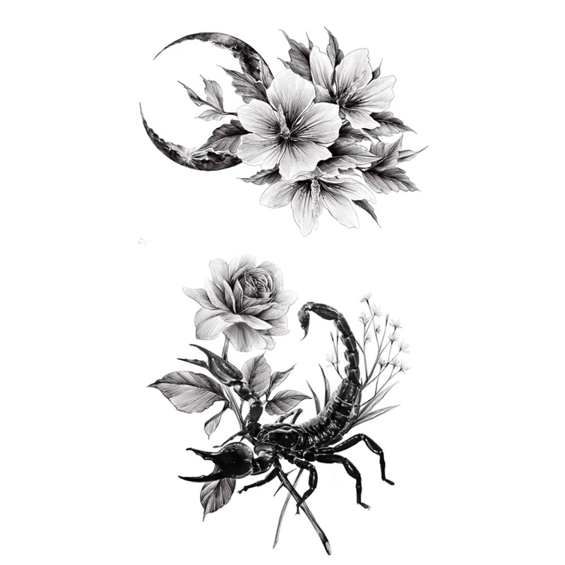 Petits autocollants de tatouage frais, Style léger moderne et Simple, plume de lavande, faux autocollant imperméable, Art corporel_voghion.com