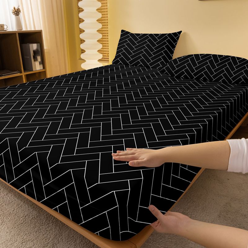 Vier Jahreszeiten Männer Und Frauen Einfache Mode Druck Geschliffen Tagesdecke Hause Schlafzimmer Hotel_voghion.com