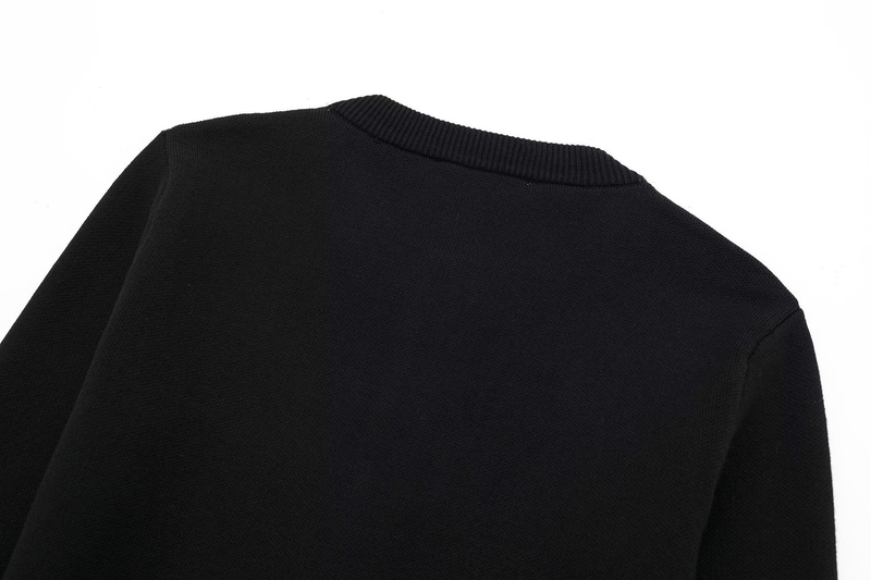 Lässige einreihige kurze Strickjacke für Damen + schmaler, gerader Rock_voghion.com