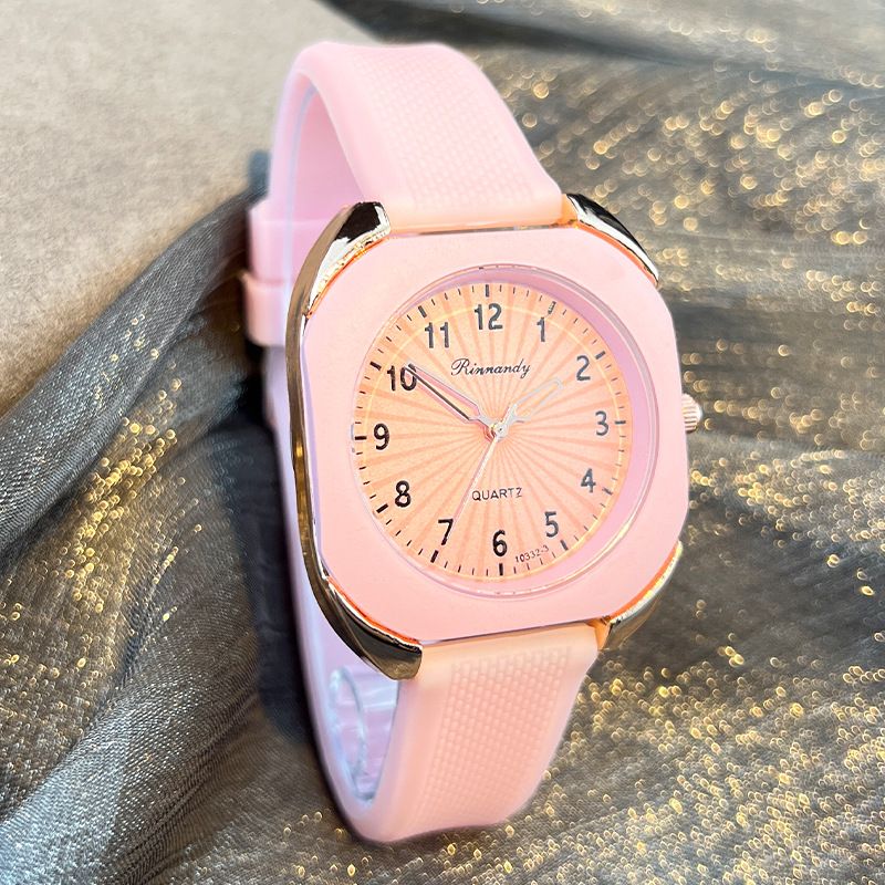 Orologio digitale con cassa rettangolare, bordo in metallo color caramella, orologio da scuola in silicone, regalo per lavoro, tutti i giorni, compleanno, anniversario, San Valentino_voghion.com