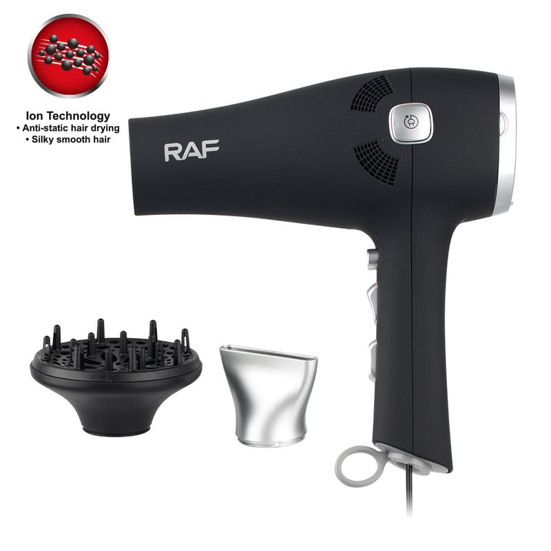 RAF European Standard 2400W Secador de cabelo de alta potência para salão de hotel, soprador de ar frio e quente R.402_voghion.com