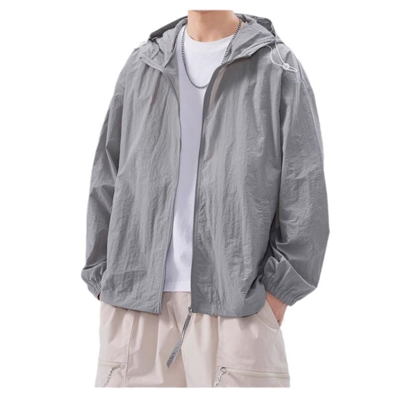 Unschlagbare Qualität Outdoor Ice Silk Leichte Sonnenschutzjacke mit Kapuze für Männer und Frauen Angeljacke, Sommer UV-beständig und transparent_voghion.com