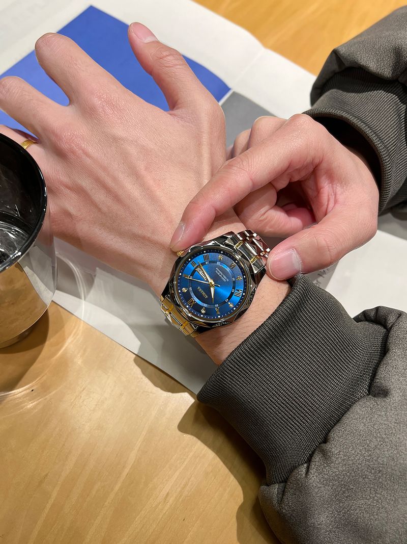 Smart Watches Swiss New Men's Watch Fully Automatic Waterproof Casual High End Business Double Calendar Watch Men's Luminous Watch_voghion.com