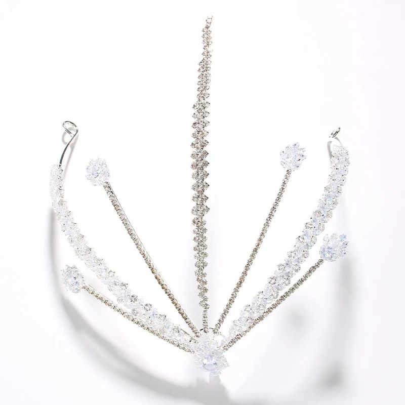 end Zircon Band, High-end Eyebrow Center Headwear, Women's Stage Performance Accessories, Hair Chain_voghion.com