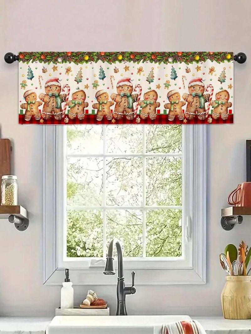 G 7610 2025 New 1 Piece Christmas Theme Curtain Style_voghion.com