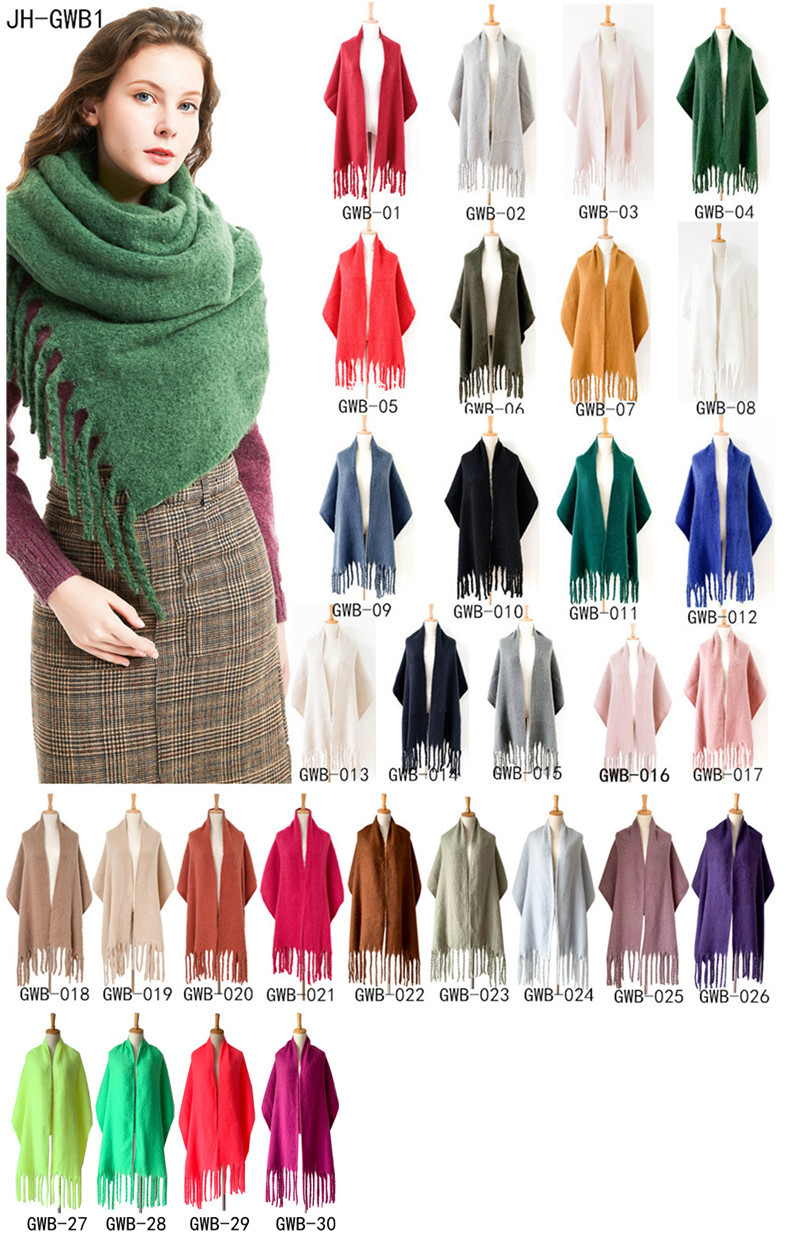 Europeo e americano autunno e inverno nuovo spesso nappa cerchio sabbia tinta unita sciarpa da donna ispessito scialle da uomo produttore all'ingrosso_voghion.com