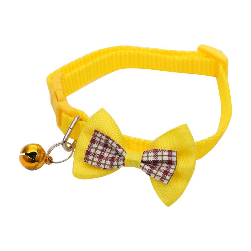 Accesorios con lazo para mascotas, collar con hebilla para perros y gatos pequeños y medianos_voghion.com