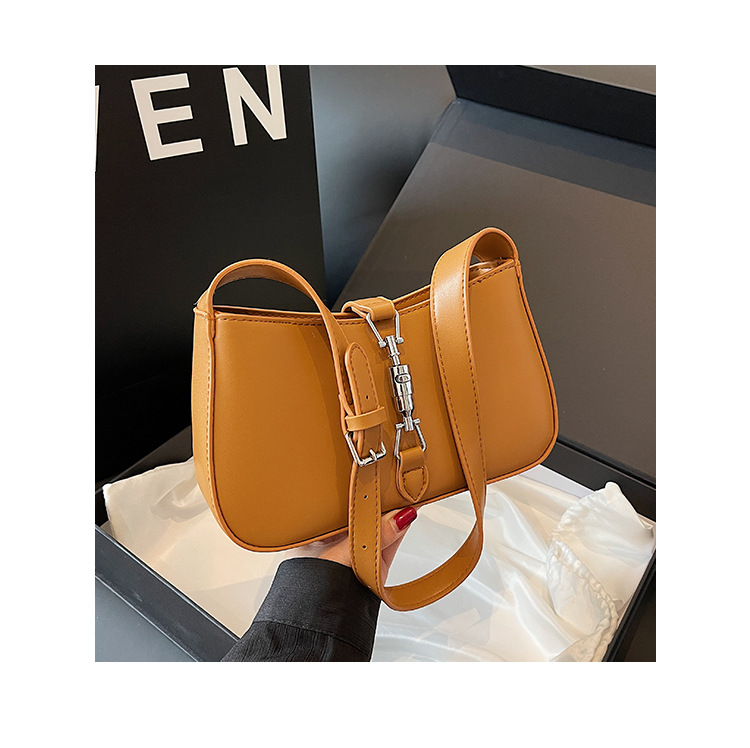 Cross-border French Niche Ladies Bag 2023 New High-end Armpit Bag Retro Texture one-shoulder Messenger bag_voghion.com