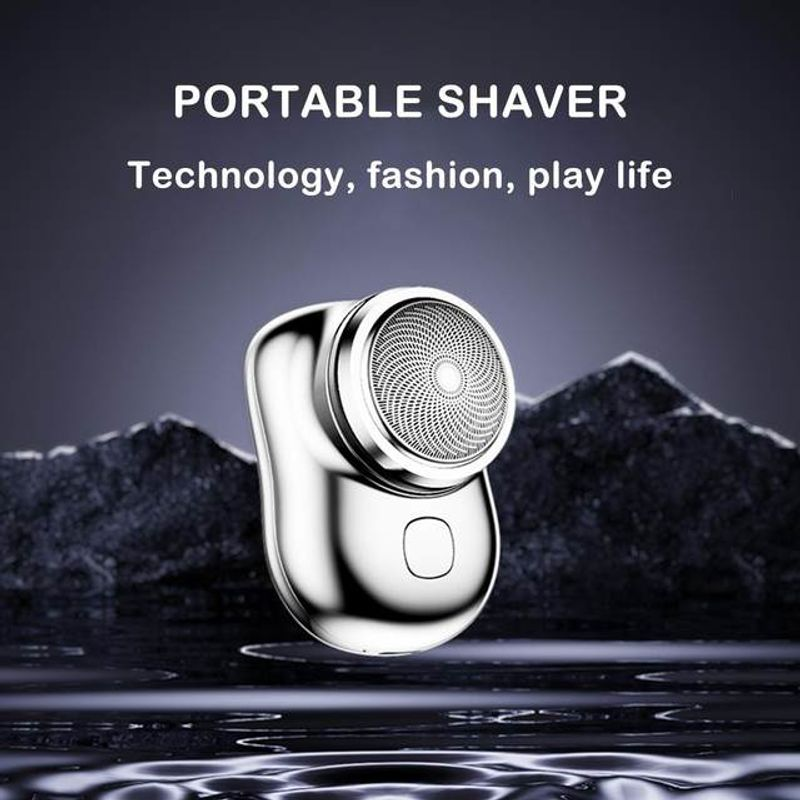Scheermes voor mannen Mini-scheerapparaat Elektrisch scheerapparaat Zakformaat Draagbaar Outdoor Smart Battery Tool_voghion.com