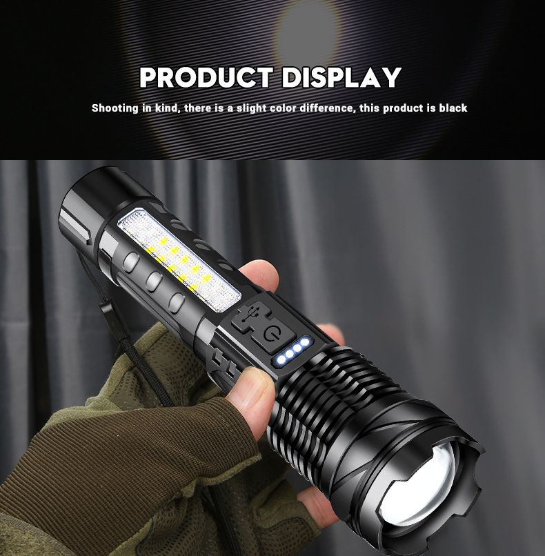 Lampe de travail LED rechargeable ultra-lumineuse – Lampe de réparation automobile en alliage d'aluminium 1 000 lumens avec base magnétique, étanche IP65 pour mécaniciens automobiles_voghion.com
