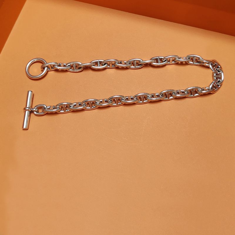 Collier épais en argent sterling S925, style rétro punk, texture lisse, unisexe, chaîne clavicule disco, motif nez de cochon._voghion.com