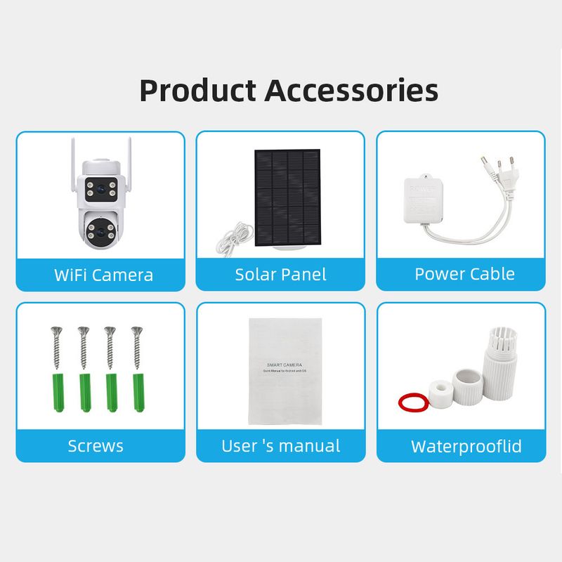 iCsee Overseas Waterproof 4G Free Data Solar AOV Surveillance Camera_voghion.com