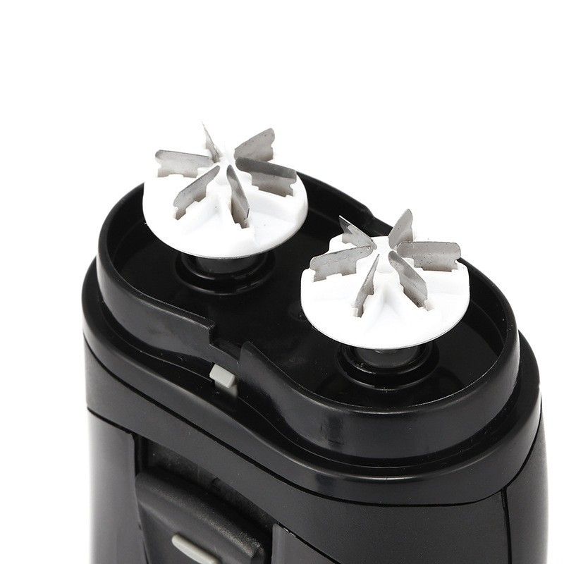 2188 electric shaver with dual head dry battery and lighting function suitable for gifts_voghion.com