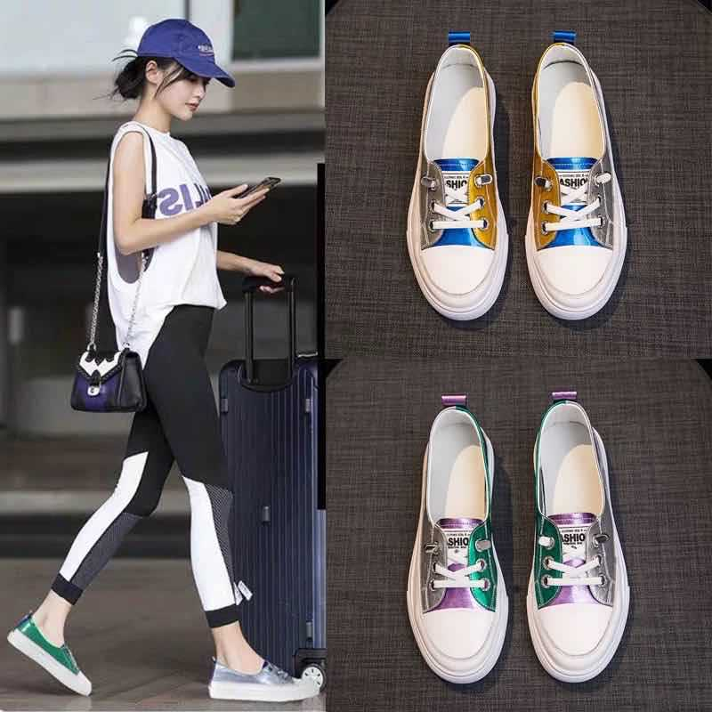 Genuine leather small white for women in spring 2024, new versatile one legged shallow mouth single shoe, cowhide color_voghion.com