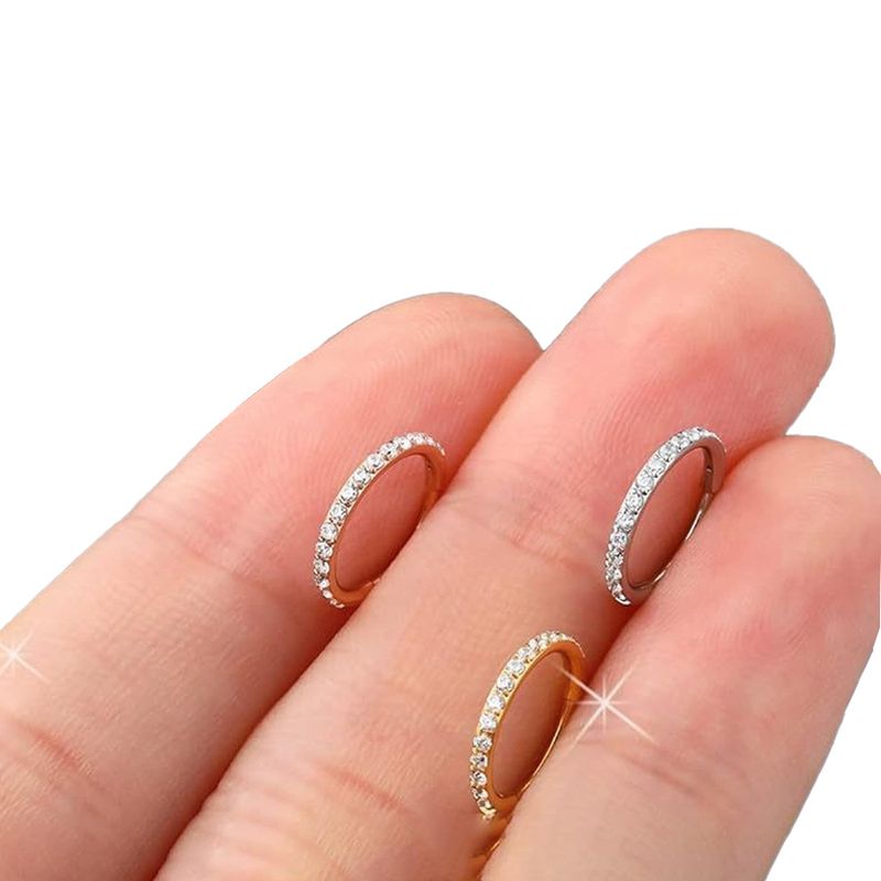 F136 Anello al naso in titanio sottile Anello al naso 0,8/1,0 Spessore asta 6/8/10/12 mm Diametro interno_voghion.com
