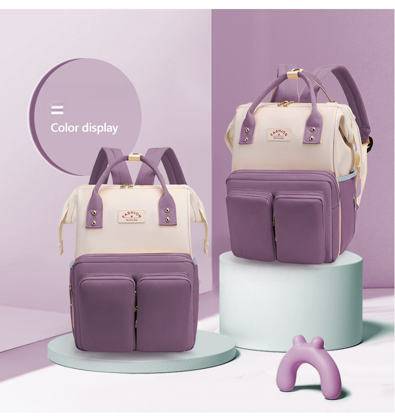 Multifunktionale, tragbare Mama-Tasche für Mütter, vielseitig einsetzbar, große Kapazität, wasserdicht, Mama-Tasche zum Tragen des Babys auf Reisen_voghion.com