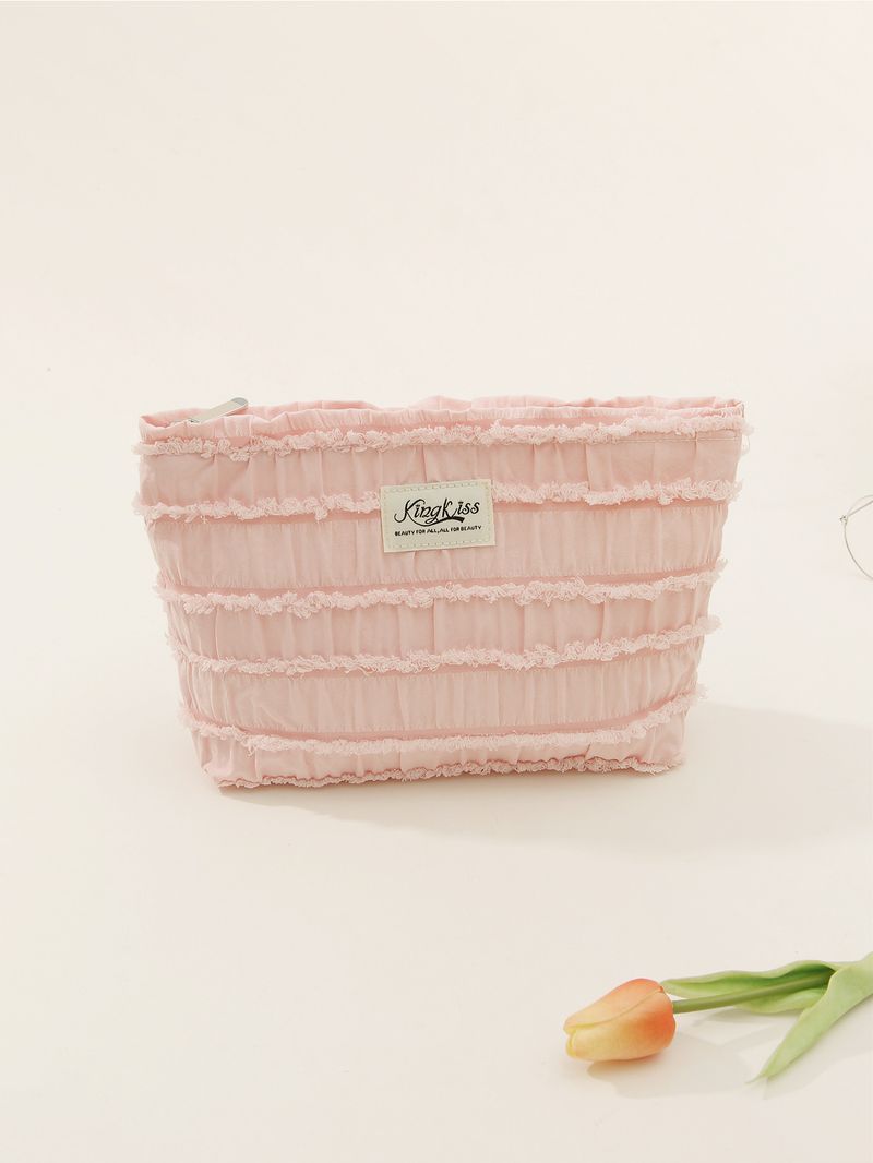 Ins Jelly Fungus Tassel Cosmetic Bag High Value Portable Aunt Towel Hand Held Storage Bag_voghion.com
