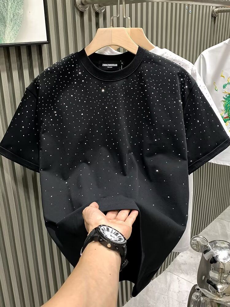 Mantianxing Kurzes T-Shirt Herren 2025, Neues Trendy Und Hübsches Halbarmhemd Für Herren Für Den Sommer High-End-Dressing-Top_voghion.com