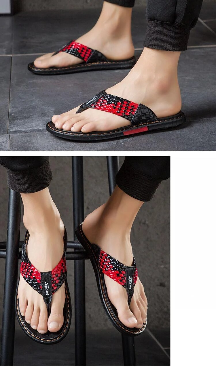 Infradito da esterno versatili tendenza estiva onalizzate scarpe alla moda da uomo, nuovi sandali da indossare all'aperto, alla moda_voghion.com