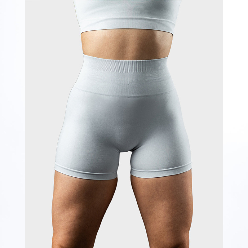 LazyZoom Women's Summer Slim Fit Yoga Elastic Tight Fitness Running Shorts_voghion.com