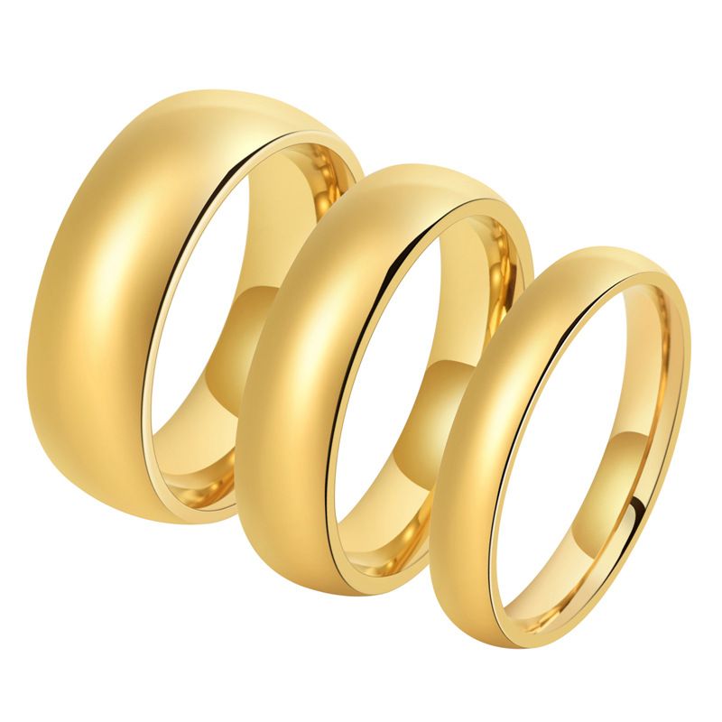 Anelli in acciaio al tungsteno liscio da uomo e da donna, anelli personalizzati per coppie, anelli semplici, anelli larghi e stretti, gioielli in oro al tungsteno_voghion.com