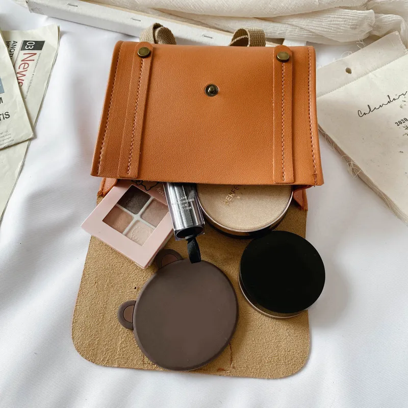 Backpacks Cute PU Leather Childrens Backpack Cartoon Bear Preschool Baby Boy Girl Mini Kindergarten Bag 230329_voghion.com