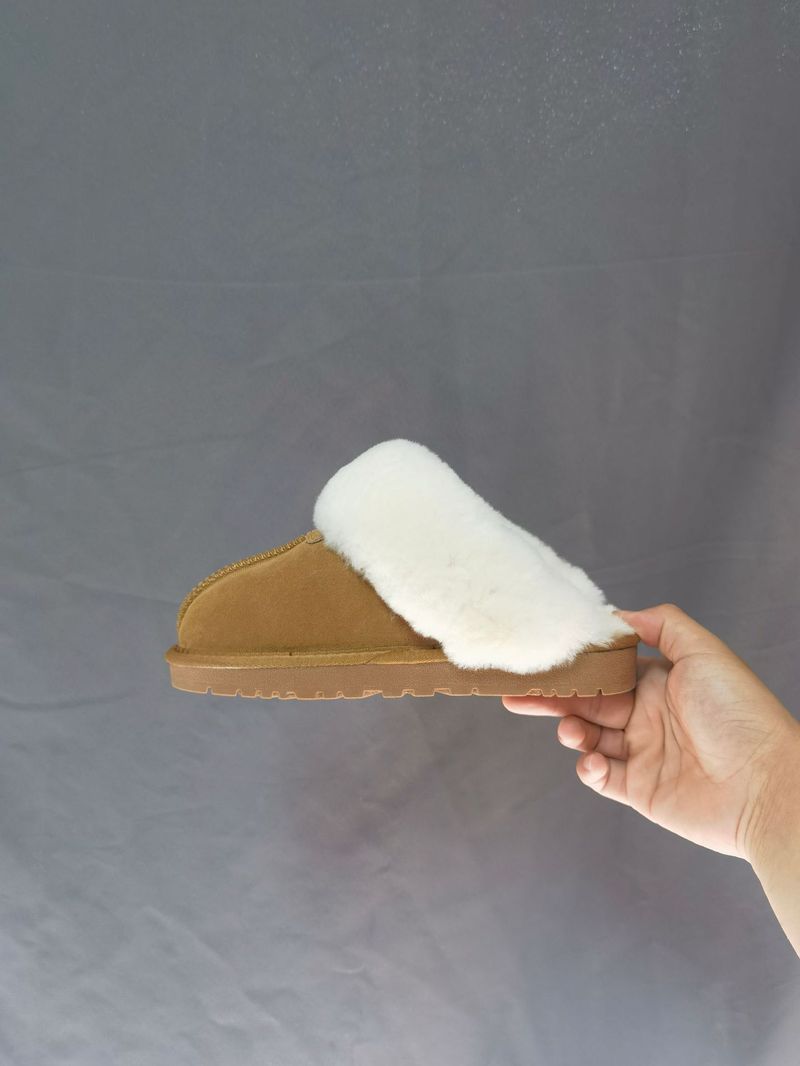 Winter New Wool Style With Fur Collar Snow Boots For Women Korean Version Round Toe Thickened Cotton Slippers_voghion.com