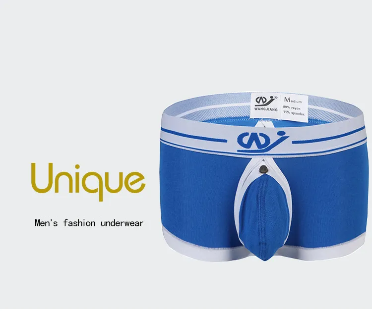 Briefs Panties Jiang Modal Boxer Shorts Men Sexy Open Back Underwear Male Remove Separate Pouches Bag Mens Un_voghion.com