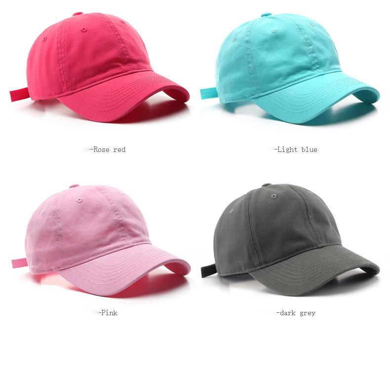 Neue einfarbige, leicht zu waschende Retro-Baseballkappe mit großem Kopf und heller Platte für Herren, Sonnenschutz- und Schatten spendende Entenschnabelkappe für Damen im Freien_voghion.com