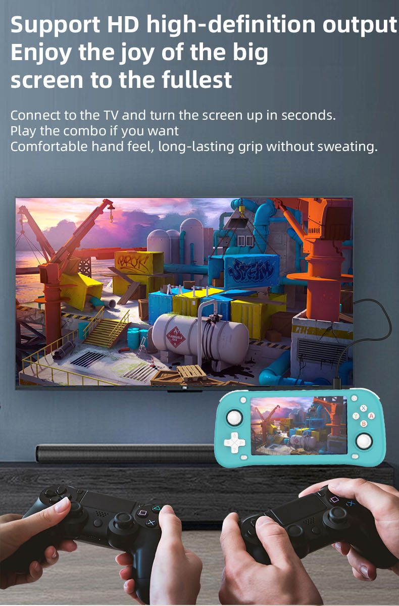 Console de jeu portable HD XF43 4,3 pouces - Émulateur PS1/PSP avec jeux d'arcade et sortie TV_voghion.com