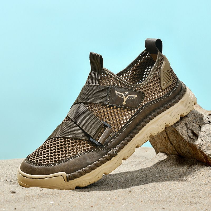 Sandali di grandi dimensioni di alta qualità per uomo, nuove ciabatte da spiaggia estive, antiscivolo, cuciture cucite a mano, scarpe da uomo in streaming live_voghion.com