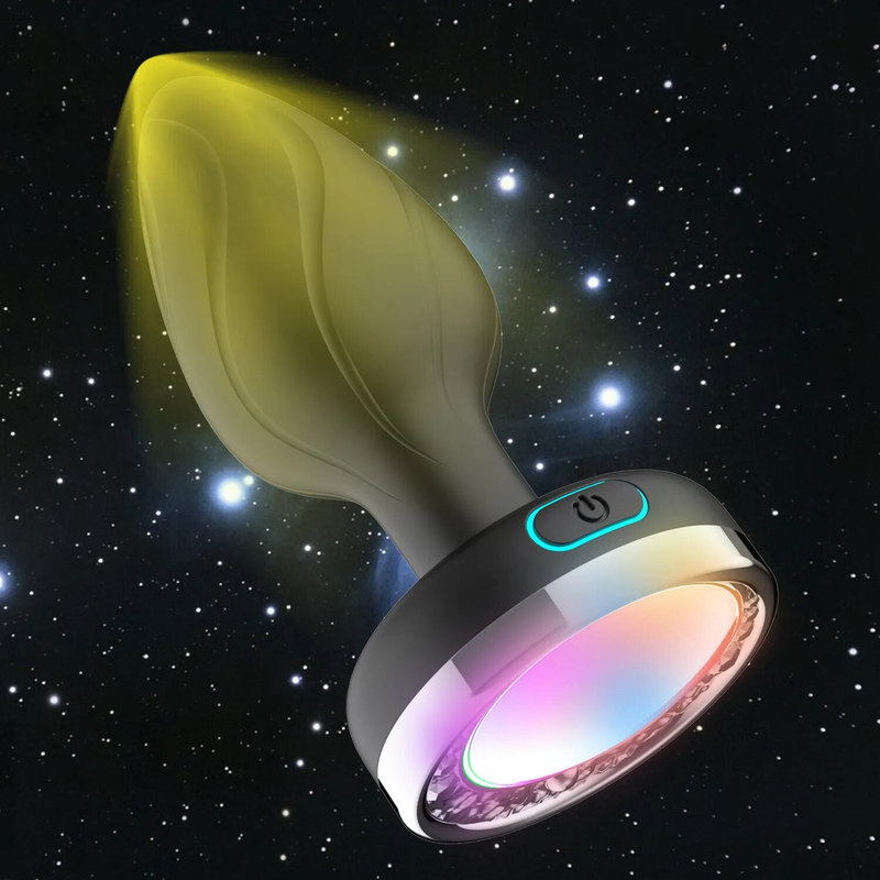 2025 10 Plug anale con frequenza e luce colorata, vibratore per massaggio alla prostata, giocattolo sessuale per donne, uomini, gay, adulti, filo metallico_voghion.com