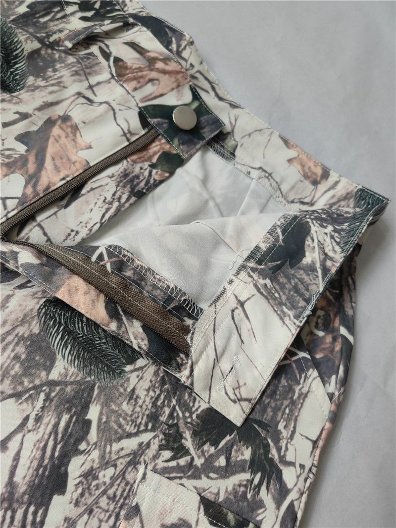 new fashion casual loose straight high waist stacked bag multi-color trousers_voghion.com