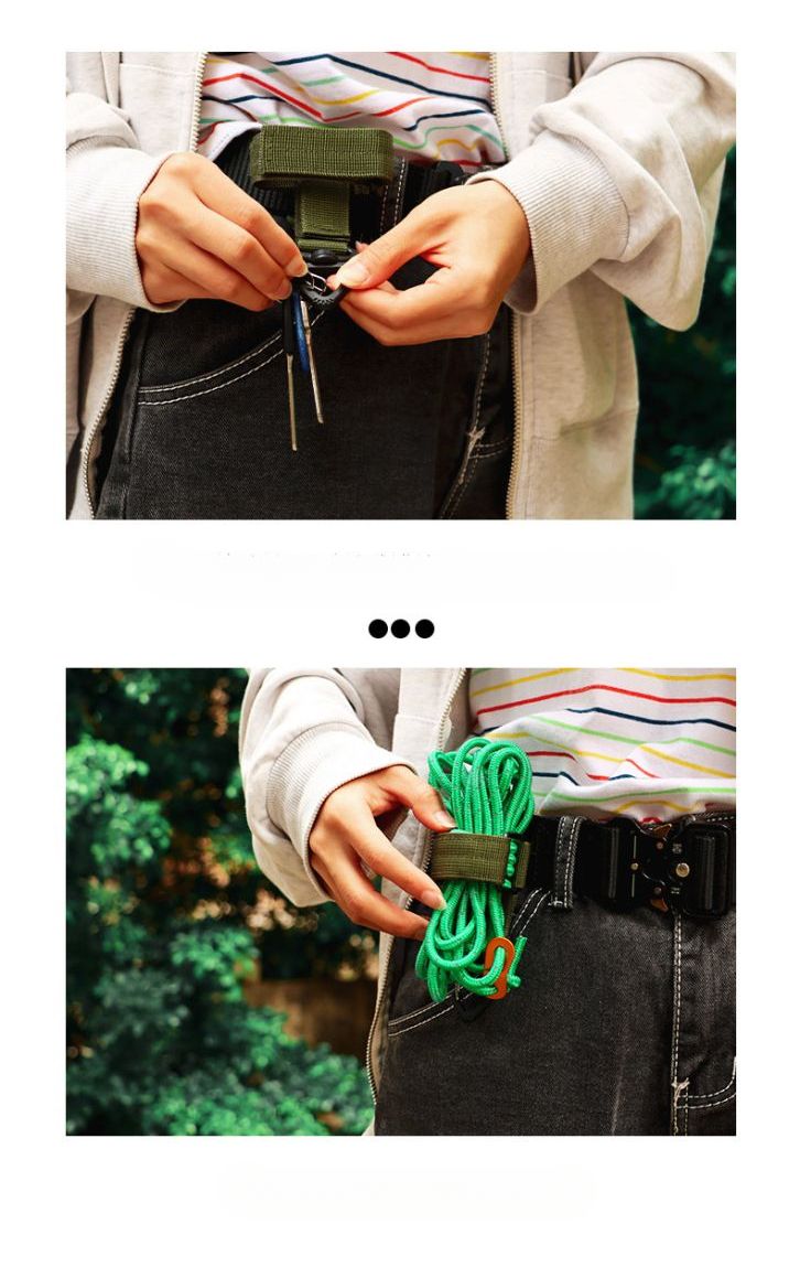 Multifunctionele mondkapjes voor buiten, riem, sleutelhanging, handschoenen, touw, snelspansluiting, opberggesp_voghion.com