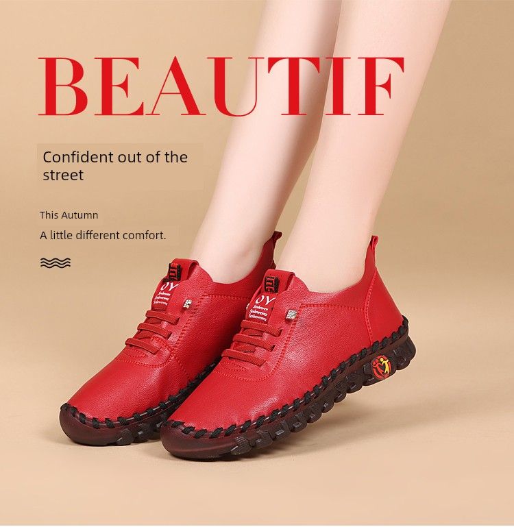 Fondo in morbida pelle antiscivolo comode versatili scarpe da donna in stile coreano_voghion.com