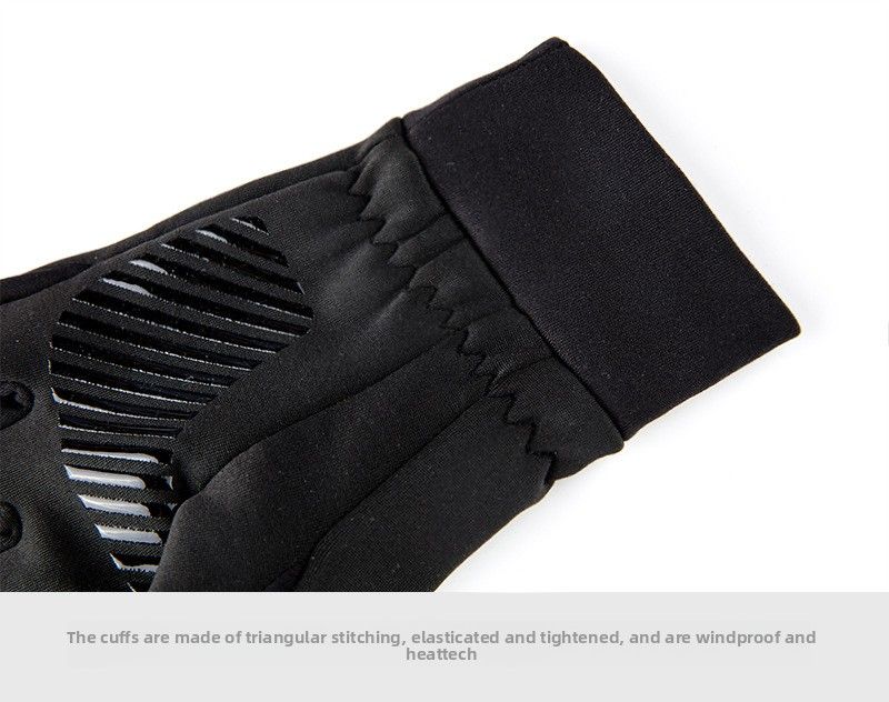 Cross-Border Autumn Winter Fleece-Lined Outdoor Warm Electric Bike Riding Touchscreen Hiking Climbing Non-Slip_voghion.com