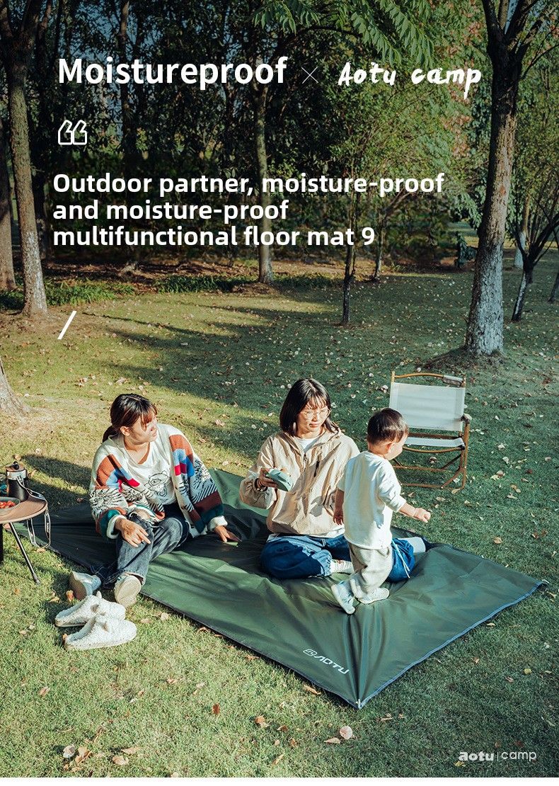 Picknick Multifunctionele Grond Oxford Doek Camping Strand Buiten Eetmat Zonnescherm Luifel AT6220_voghion.com