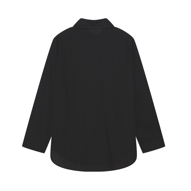 Damenbekleidung Zweiteiliges Set für Damen mit langärmeligem Revers und lässigem Frühlings- und Herbstanzug in einfarbiger Hose mit weitem Bein_voghion.com