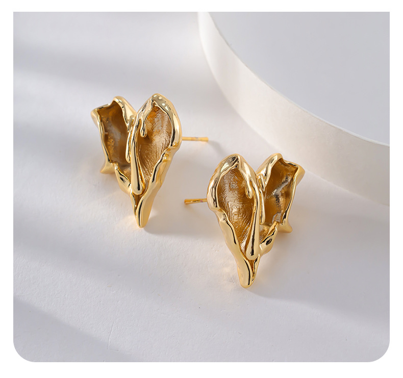 Women's earrings fragrant heart-shaped earrings for women, high-end niche design, light luxury temperament earrings, small and versatile earrings_voghion.com