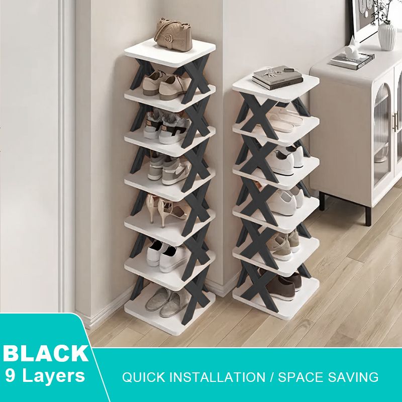 Lagerorganisator Abnehmbare Schuhregale Sparen Familienhaushaltsregal Mehrschichtiges einfaches Schuhregal Farbschrank_voghion.com