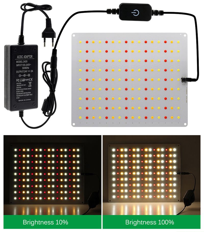 Ledgrowlight Quantum Board Planzewuesstumslampe Dimmbar Vollspektrum Planzefëllliicht Indoor Treibhausplanzung_voghion.com