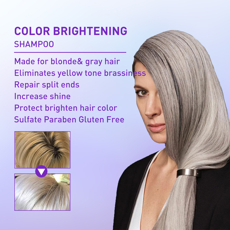 Yellowing, and Fading, Yellowing After Bleaching, Gray Hair Care Lock Fixed Color Shampoo 2024 new_voghion.com