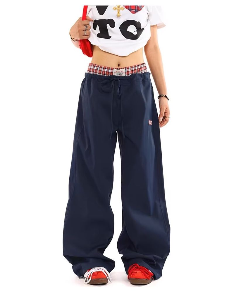 Men's Trendy Casual Jogger Pants With Drawstring - Straight Leg Loose Fit Athletic Sweatpants For Plus Size - Solid Color Polyester Blend_voghion.com