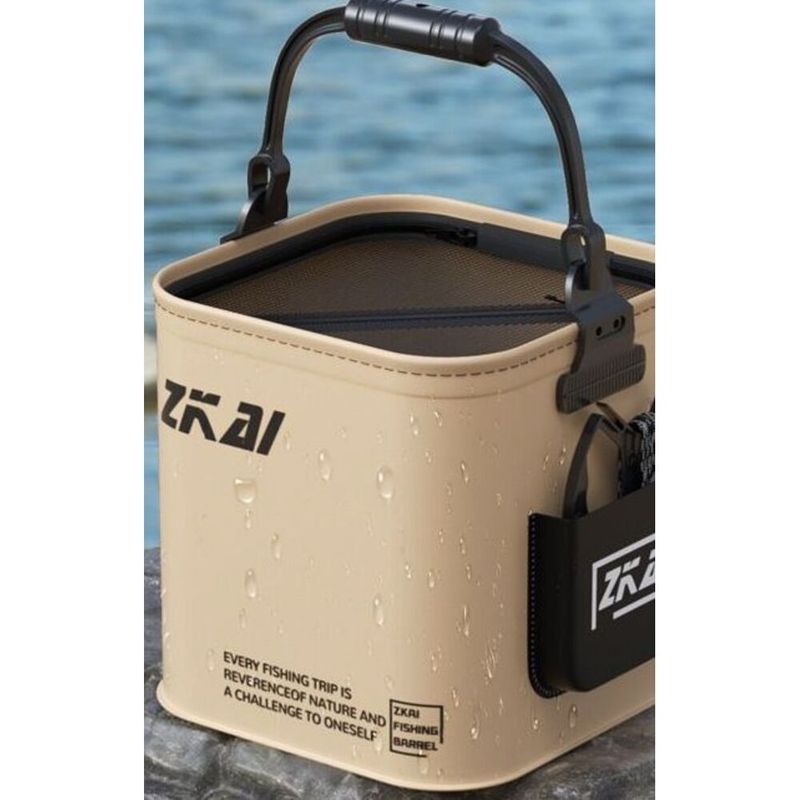 Collapsible Multi-Functional Water Fishing, Portable Wear-Resistant Handheld Bucket For Lure And Wild Fishing_voghion.com