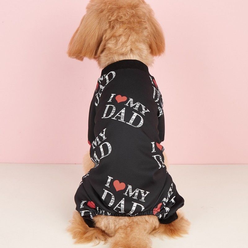 Haustier Kleidung Katze Druck Boxer Sweatshirt Hund Sommer Dünne Overall Welpen Top_voghion.com