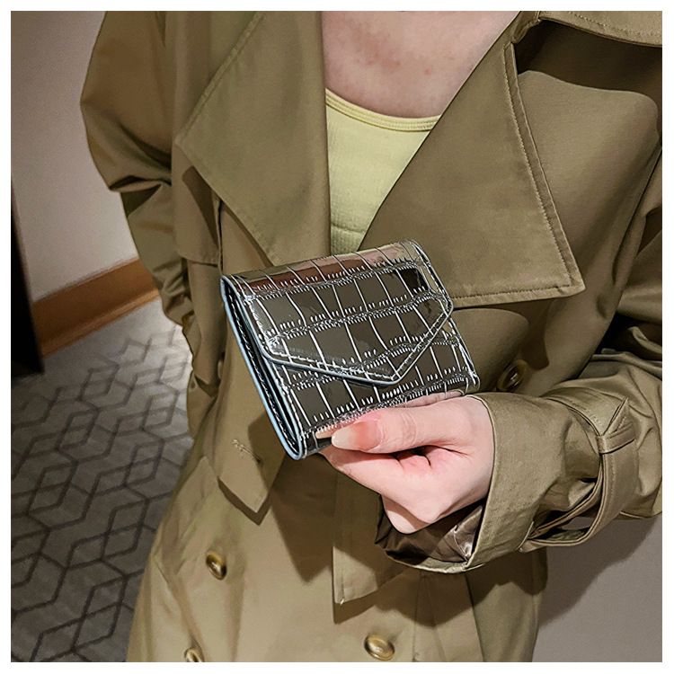 Fashion Stone Pattern Wallet Mini Multi-Card Short Clutch_voghion.com